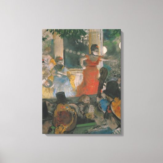 Edgar Degas | Cafe concert te Les ambassadeurs Canvas Afdruk (Voorkant)