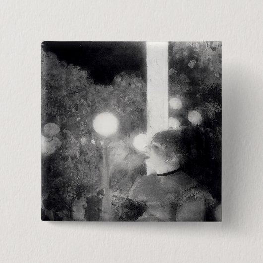 Edgar Degas | Cafe concert Vierkante Button 5,1 Cm (Voorkant)