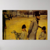 Edgar Degas - Canvas met concorde 1875 Poster (Voorkant)