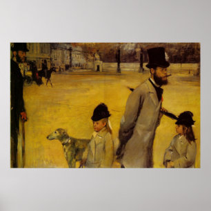 Edgar Degas - Canvas met concorde 1875 Poster