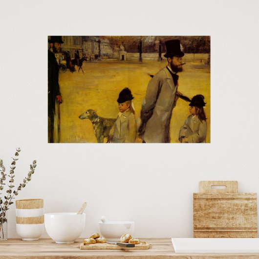 Edgar Degas - Canvas met concorde 1875 Poster (Keuken)