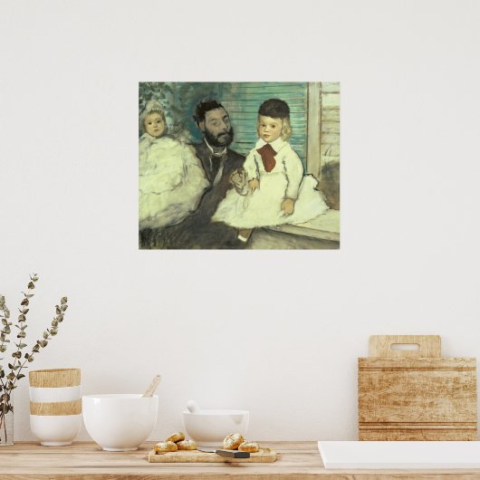 Edgar Degas | Comte Le Pic en zijn Sons Poster (Keuken)