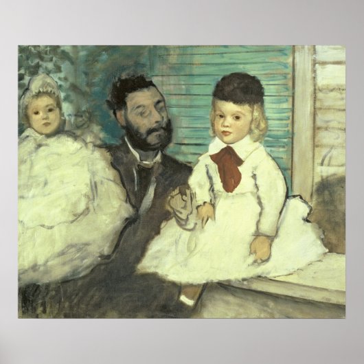 Edgar Degas | Comte Le Pic en zijn Sons Poster (Voorkant)