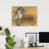 Edgar Degas Coryphee Resting Poster (Thuiskantoor)