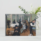Edgar Degas - Cotton Kantoor in New Orleans Bedankkaart (Staand voorkant)