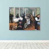 Edgar Degas - Cotton Kantoor in New Orleans Canvas Afdruk (Insitu (Houten vloer))