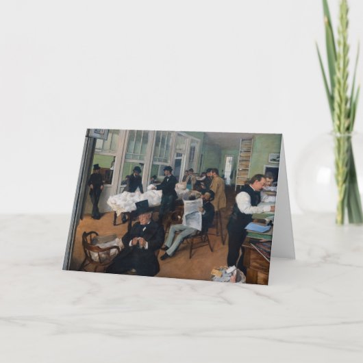 Edgar Degas - Cotton Kantoor in New Orleans Kaart (Voorkant)