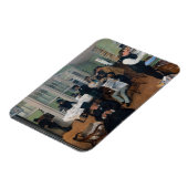 Edgar Degas - Cotton Kantoor in New Orleans Magneet (Linkerzijde)