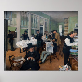 Edgar Degas - Cotton Kantoor in New Orleans Poster