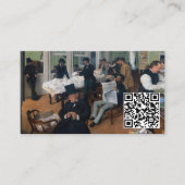 Edgar Degas - Cotton Kantoor New Orleans - QR-code Visitekaartje (Voorkant)