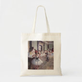 Edgar Degas - Dance Class 1875 oliescanvas dansers Tote Bag (Voorkant)