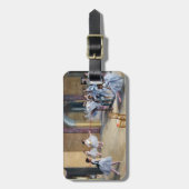 Edgar Degas - Dance Foyer, Opera rue Le Peletier Bagagelabel (Voorkant verticaal)