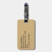 Edgar Degas - Dance Foyer, Opera rue Le Peletier Bagagelabel (Achterkant verticaal)