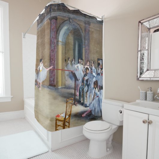 Edgar Degas - Dance Foyer, Opera rue Le Peletier Douchegordijn (In situ)