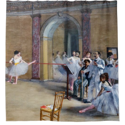 Edgar Degas - Dance Foyer, Opera rue Le Peletier Douchegordijn (Voorkant)