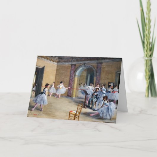 Edgar Degas - Dance Foyer, Opera rue Le Peletier Kaart (Voorkant)