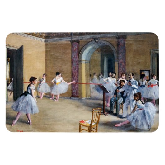 Edgar Degas - Dance Foyer, Opera rue Le Peletier Magneet (Horizontaal)