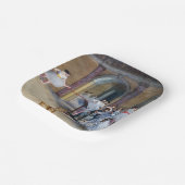 Edgar Degas - Dance Foyer, Opera rue Le Peletier Papieren Bordje (Gebogen)