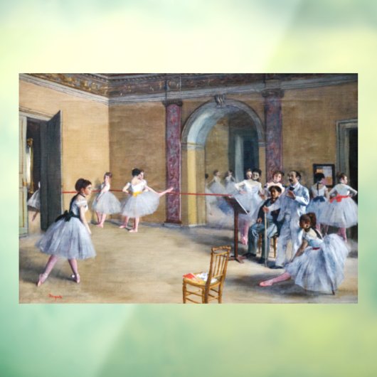 Edgar Degas - Dance Foyer, Opera rue Le Peletier Raamsticker (Vel 3)