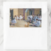 Edgar Degas - Dance Foyer, Opera rue Le Peletier Rechthoekige Sticker (Tas)