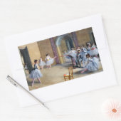 Edgar Degas - Dance Foyer, Opera rue Le Peletier Rechthoekige Sticker (Envelop)