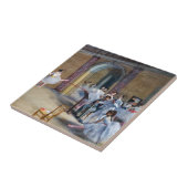 Edgar Degas - Dance Foyer, Opera rue Le Peletier Tegeltje (Zijkant)