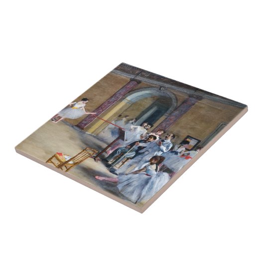 Edgar Degas - Dance Foyer, Opera rue Le Peletier Tegeltje (Zijkant)