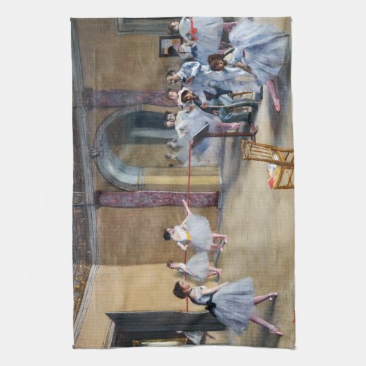 Edgar Degas - Dance Foyer, Opera rue Le Peletier Theedoek (Verticaal)