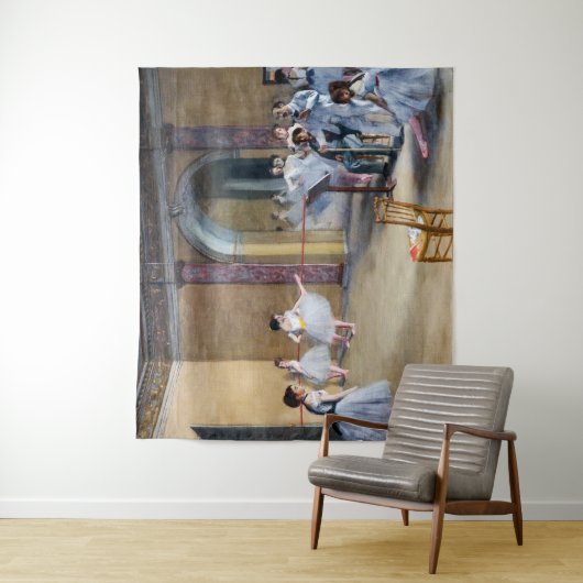 Edgar Degas - Dance Foyer, Opera rue Le Peletier Wandkleed (In situ)