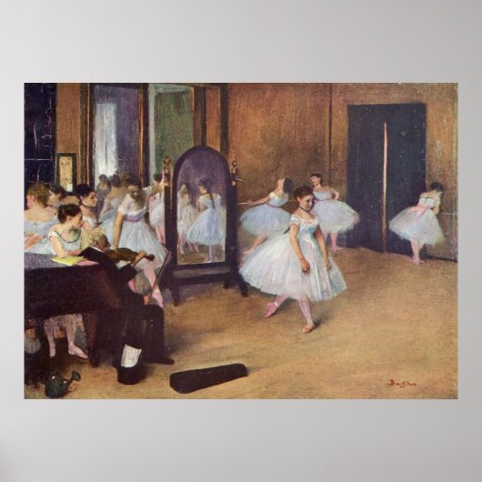 Edgar Degas - Dance Hall 1872 dancer ballerina oil Poster (Voorkant)