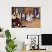 Edgar Degas - Dance Hall 1872 dancer ballerina oil Poster (Thuiskantoor)
