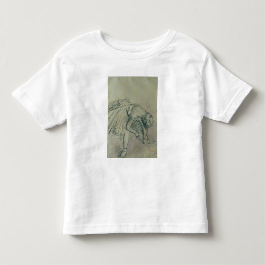 Edgar Degas | Dancer Fixing haar Slipper, c.1865 Kinder Shirts (Voorkant)