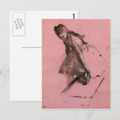 Edgar Degas - Dancer glijdt op haar schoen Briefkaart (Voorkant / Achterkant)