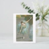 Edgar Degas | Dancer in Groen Briefkaart (Staand voorkant)