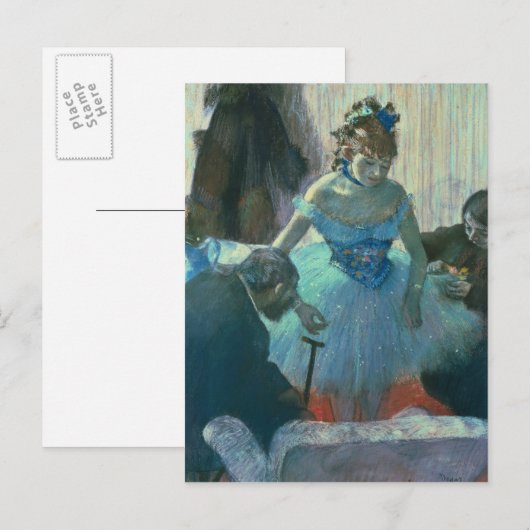Edgar Degas | Dancer in haar kleedkamer Briefkaart (Voorkant / Achterkant)
