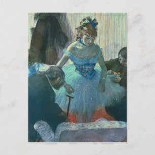 Edgar Degas   Dancer in haar kleedkamer Briefkaart