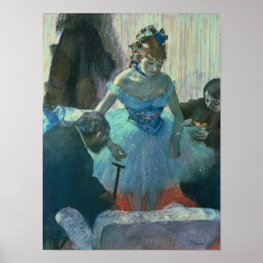 Edgar Degas | Dancer in haar kleedkamer Poster (Voorkant)