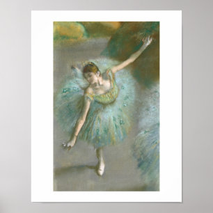 Edgar Degas   Dancer in het groen Poster