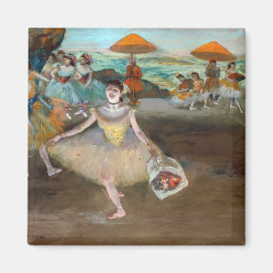 Edgar Degas - Dancer met Bouquet, Bowing on Stage Magneet