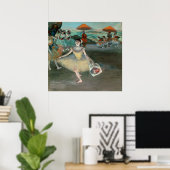 Edgar Degas | Dancer met bouquet, ineenstorting Poster (Thuiskantoor)