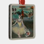 Edgar Degas | Dancer met bouquet, vlokken Metalen Ornament (Rechts)