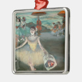 Edgar Degas | Dancer met bouquet, vlokken Metalen Ornament (Links)