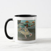 Edgar Degas | Dancer met bouquet, vlokken Mok (Links)