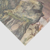 Edgar Degas | Dancer neemt een boot Tissuepapier (Detail)