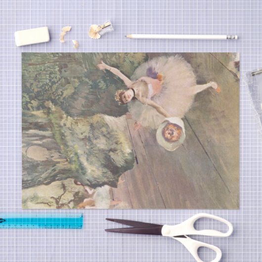 Edgar Degas | Dancer neemt een boot Tissuepapier (Craft)