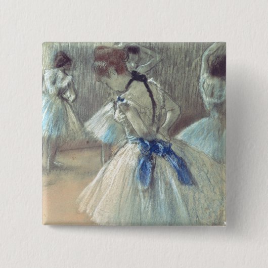 Edgar Degas | Dancer Vierkante Button 5,1 Cm (Voorkant)