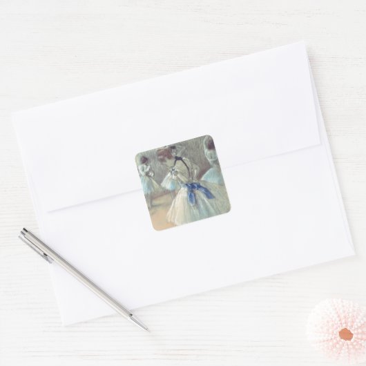 Edgar Degas | Dancer Vierkante Sticker (Envelop)
