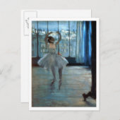 Edgar Degas | Dancer voor een raam Briefkaart (Voorkant / Achterkant)