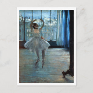 Edgar Degas   Dancer voor een raam Briefkaart