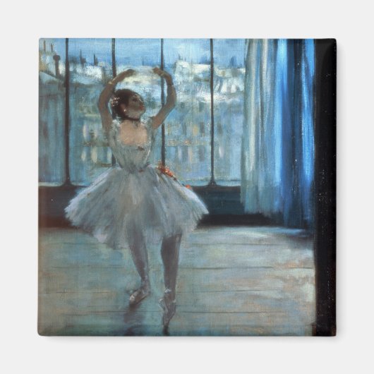 Edgar Degas | Dancer voor een raam Magneet (Voorkant)